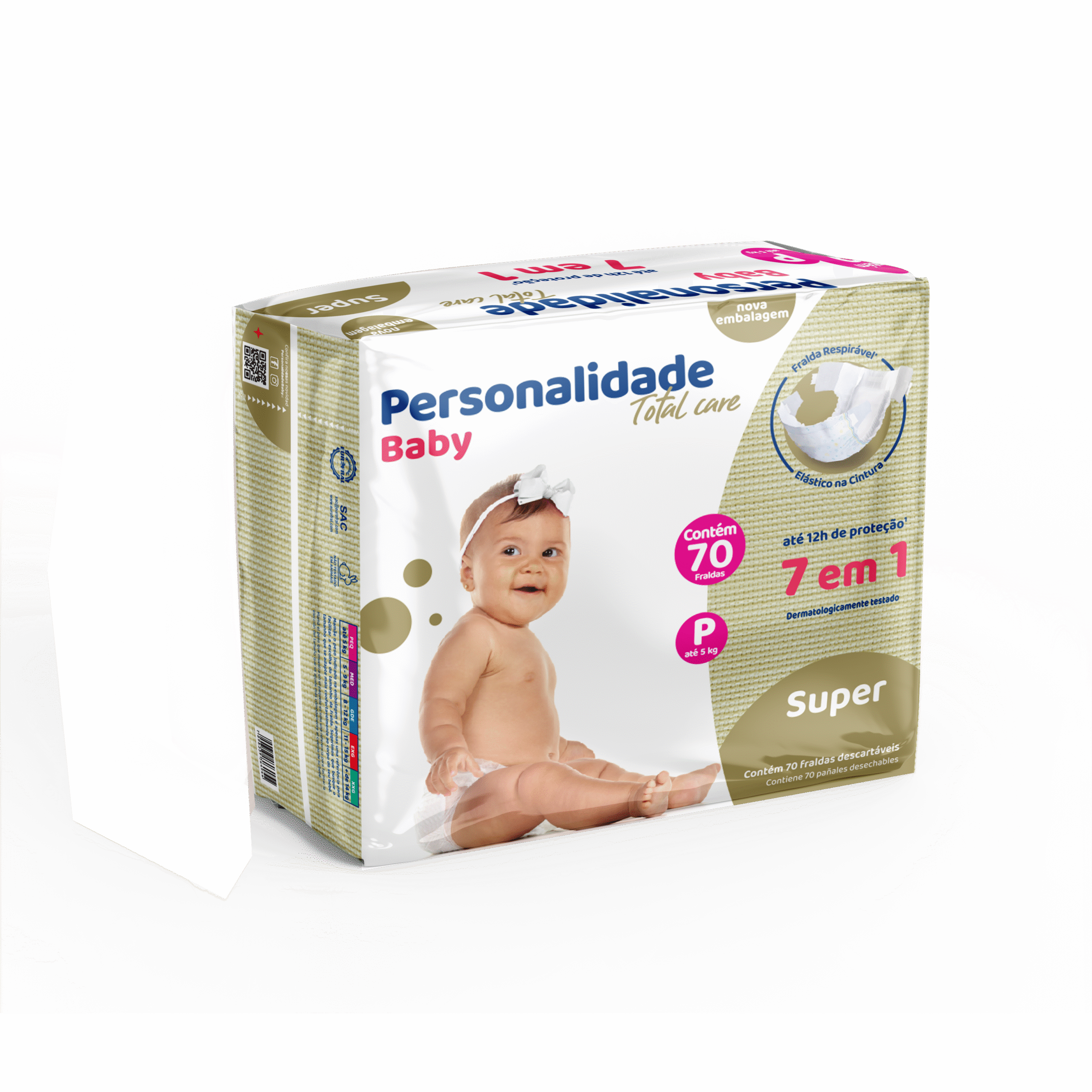 Personalidade Baby Total Care P X 70 Un