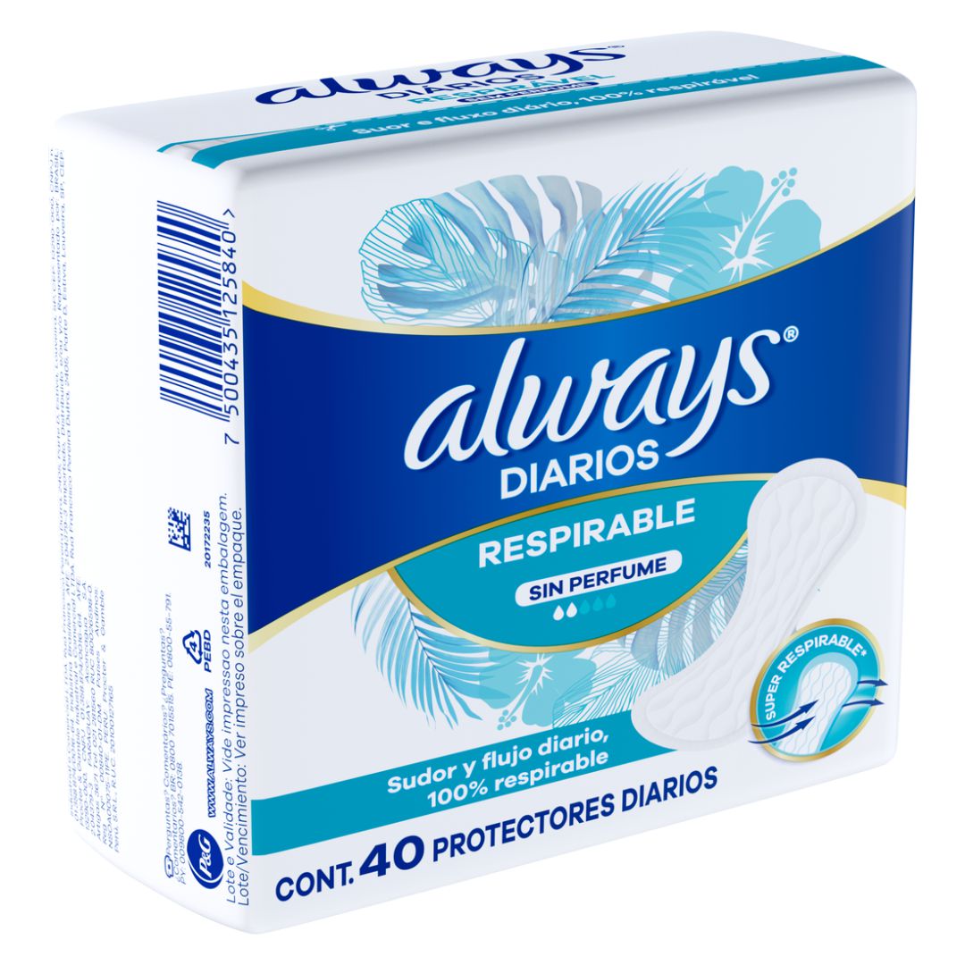 Always Protec. Diarios S/Perf.X 40 Unid.