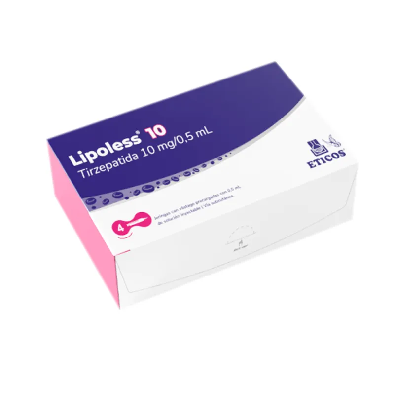 Lipoless 10 Mg X 4 Jeringas C/ Vastago