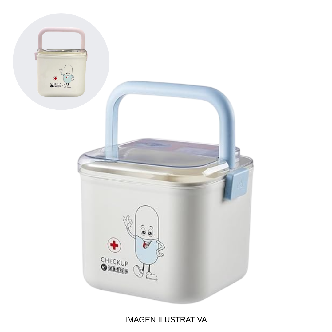 Botiquín de plástico vacío con diseño